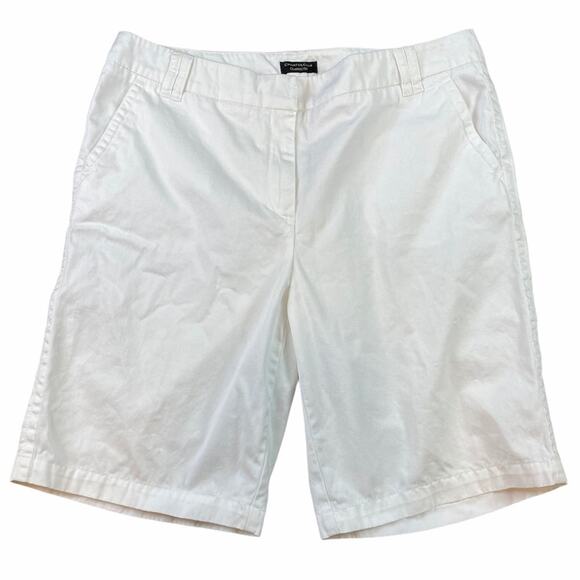Charter Club Chino Shorts White Sz 14 - Picture 1 of 4